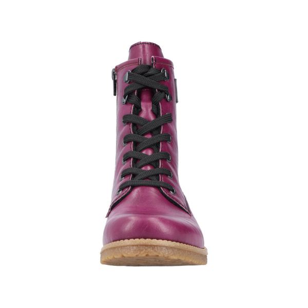 Rieker Synthetic Material Women's short boots| 73512 Ankle Boots - Red | Free Delivery