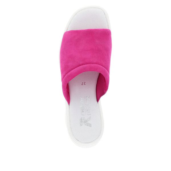 Rieker EVOLUTION Women's sandals | Style W1551 Casual Mule - Pink | Free Delivery