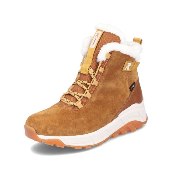 Rieker EVOLUTION Suede leather Women's Short Boots| W0060 Ankle Boots - Brown | Free Delivery
