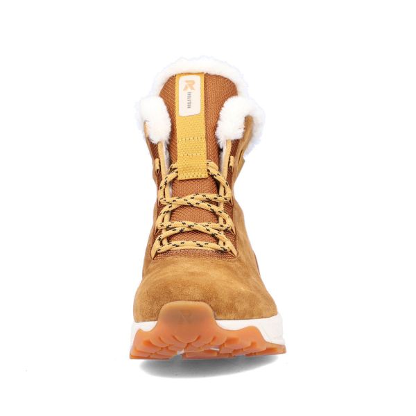 Rieker EVOLUTION Suede leather Women's Short Boots| W0060 Ankle Boots - Brown | Free Delivery