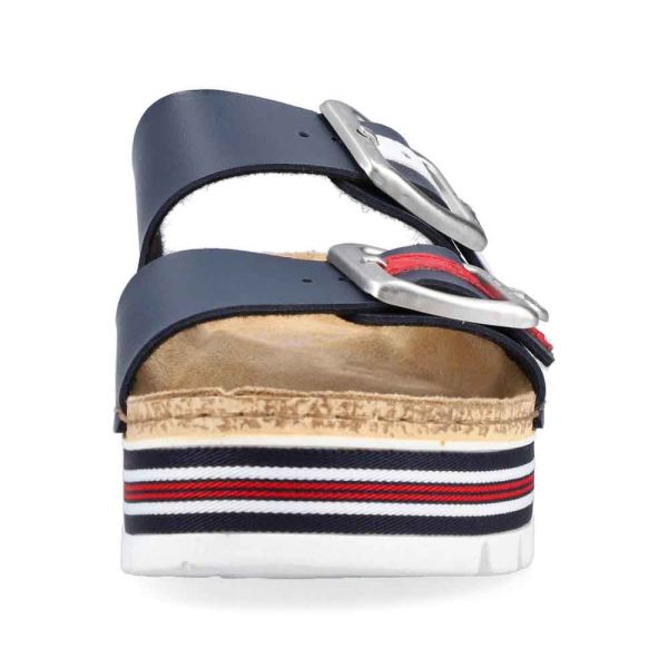 Rieker Women's sandals | Style 69550 Casual Mule - Blue | Free Delivery