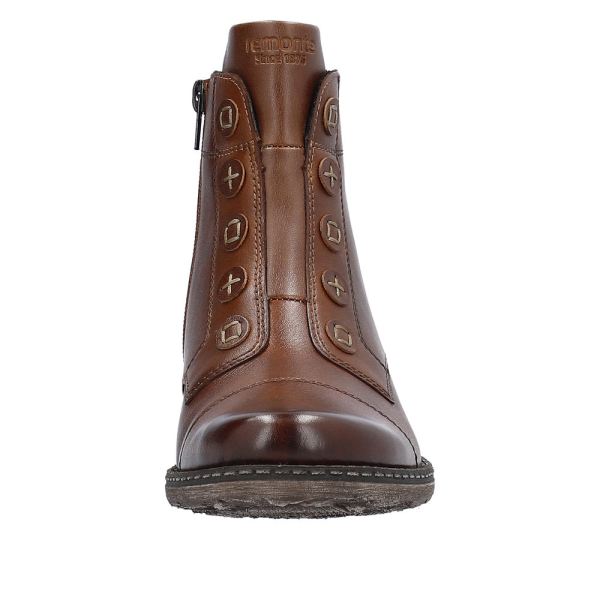 Remonte Leather Women's mid height boots| D4392 Mid-height Boots - Brown | Free Delivery