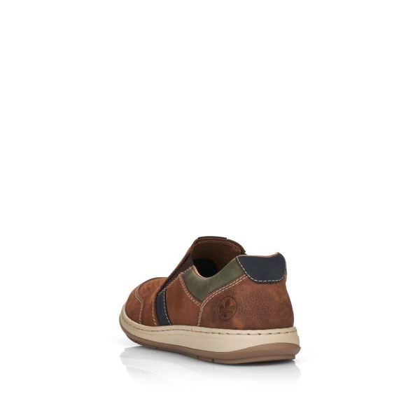 Rieker Men's shoes | Style 17371 Casual Slip-on - Brown | Free Delivery