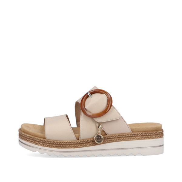 Remonte Women's sandals | Style D0Q51 Casual Mule - White Combination | Free Delivery