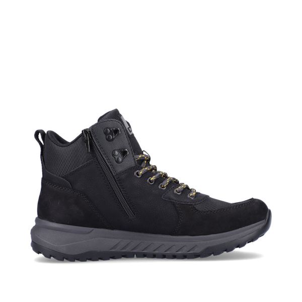 Rieker EVOLUTION Synthetic leather Men's boots | U0170 Ankle Boots - Fiber Grip - Black | Free Delivery