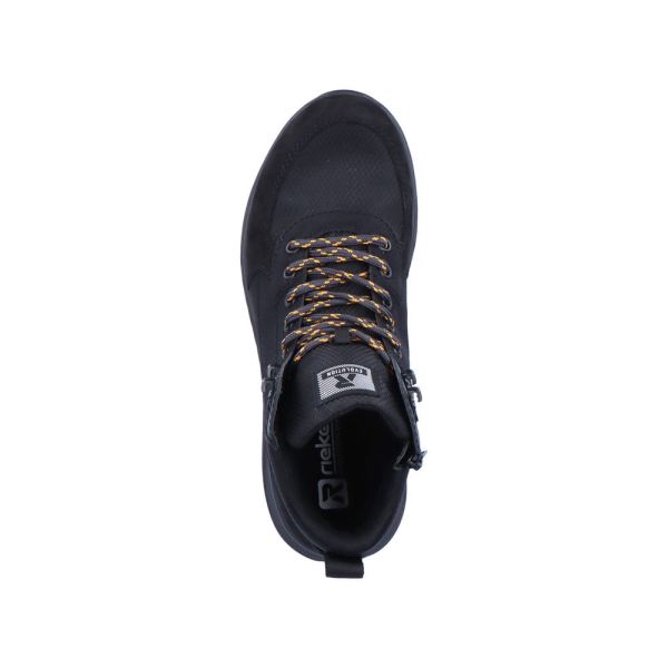 Rieker EVOLUTION Synthetic leather Men's boots | U0170 Ankle Boots - Fiber Grip - Black | Free Delivery