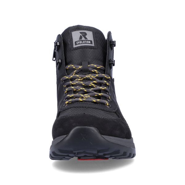 Rieker EVOLUTION Synthetic leather Men's boots | U0170 Ankle Boots - Fiber Grip - Black | Free Delivery