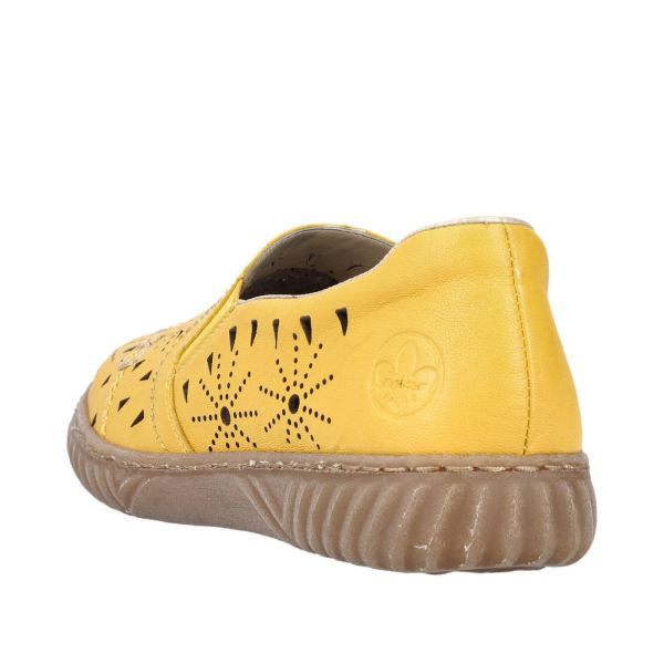 Rieker Women's shoes | Style N0967 Casual Slip-on - Yellow | Free Delivery