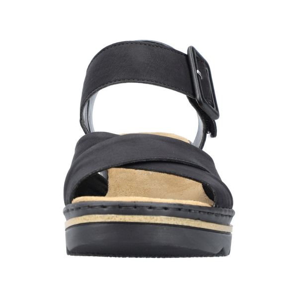 Rieker Women's sandals | Style 67463 Dress Sandal - Black | Free Delivery