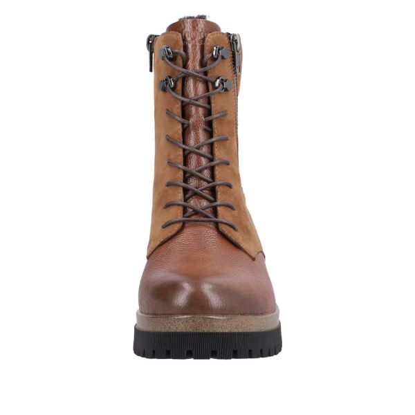 Remonte Suede Leather Women's Mid Height Boots| D1B73 Mid-height Boots - Brown | Free Delivery