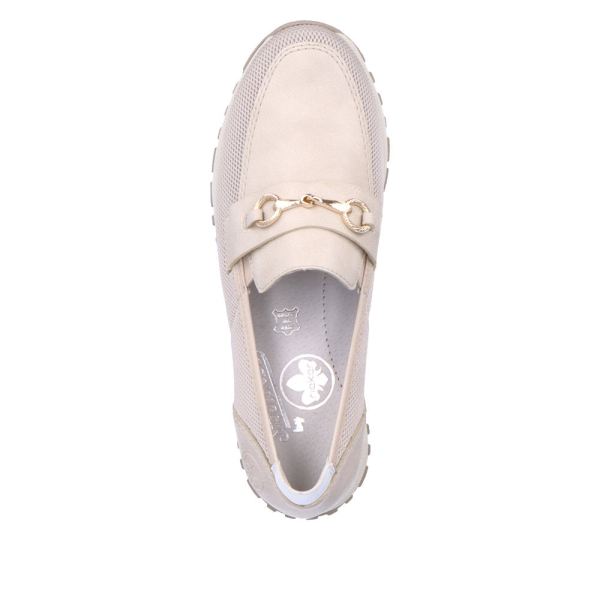 Rieker Women's shoes | Style N7455 Dress Slip-on - Beige | Free Delivery