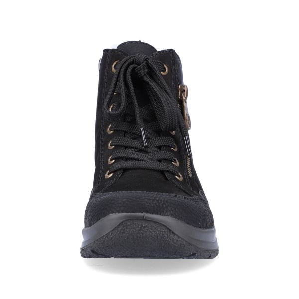 Rieker Synthetic leather Women's short boots| L7701 Ankle Boots - Black | Free Delivery