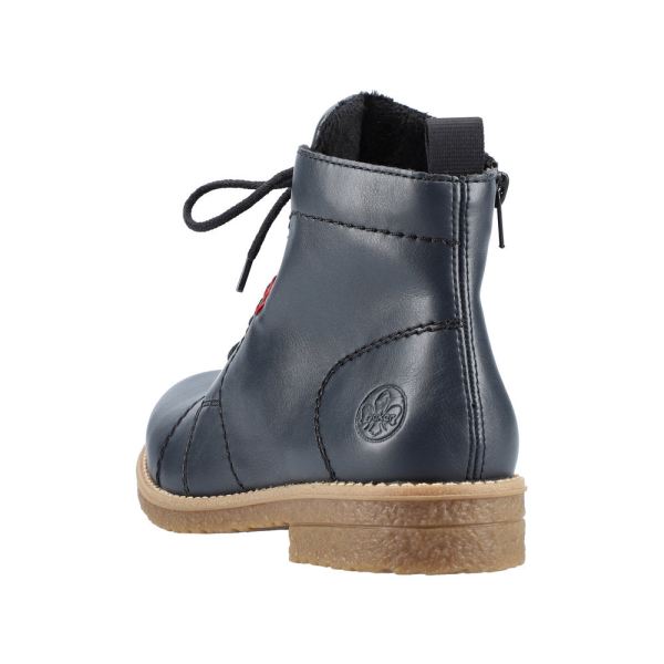 Rieker Synthetic Material Women's short boots| 73500 Ankle Boots - Blue | Free Delivery