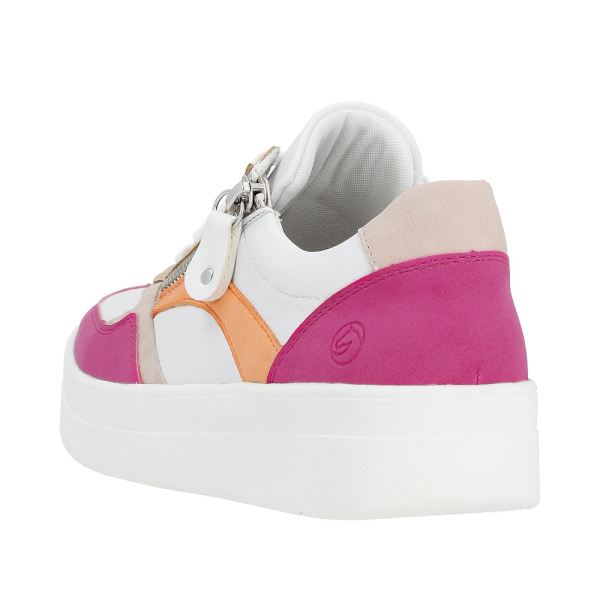 Remonte Women's shoes | Style D0J01 Athletic Lace-up with zip - Pink | Free Delivery