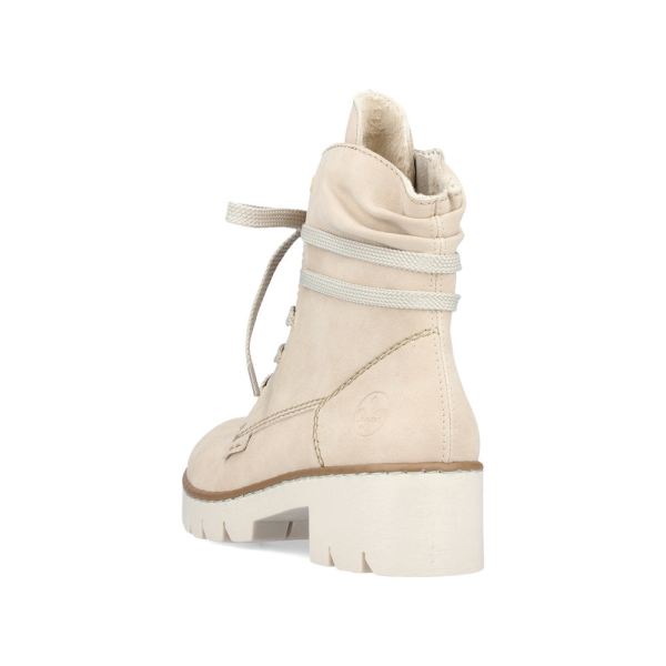 Rieker Synthetic leather Women's Short Boots| X5717 Ankle Boots - Beige | Free Delivery
