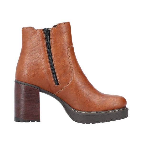 Rieker Synthetic Material Women's short boots| Y4151 Ankle Boots - Brown | Free Delivery