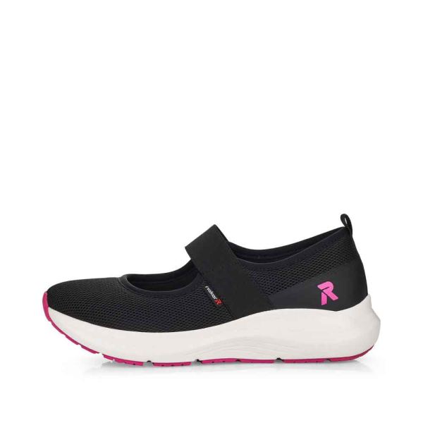 Rieker EVOLUTION Women's shoes | Style 42102 Athletic Slip-on - Black | Free Delivery