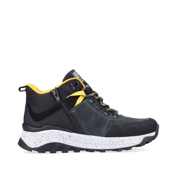 Rieker EVOLUTION Synthetic leather Women's mid height boots| W0062 Ankle Boots - Grey Combination | Free Delivery