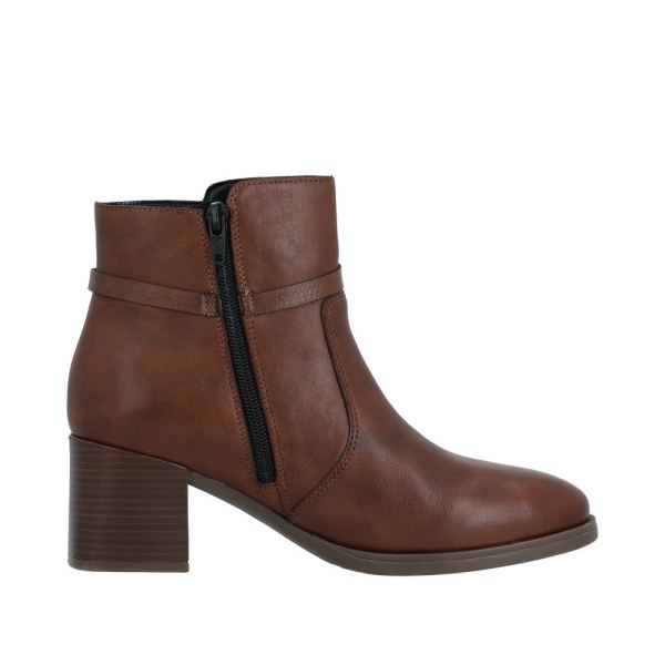 Remonte Leather Women's mid height boots| D0V73 Mid-height Boots - Brown | Free Delivery