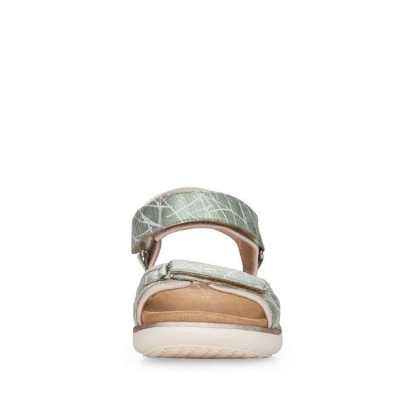Remonte Women's sandals | Style D7752 Casual Sandal - Green Combination | Free Delivery
