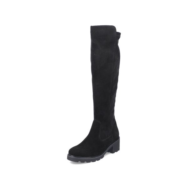 Remonte Suede Leather Women's' Tall Boots| D0A73-24 Tall Boots - Black | Free Delivery