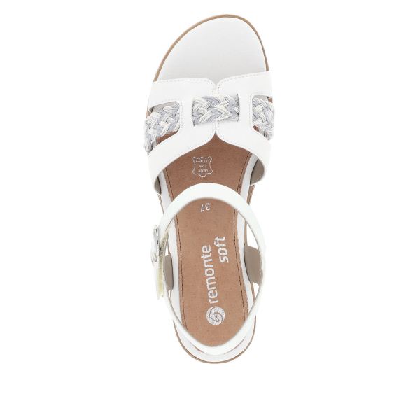 Remonte Women's sandals | Style D6461 Dress Sandal - White Combination | Free Delivery