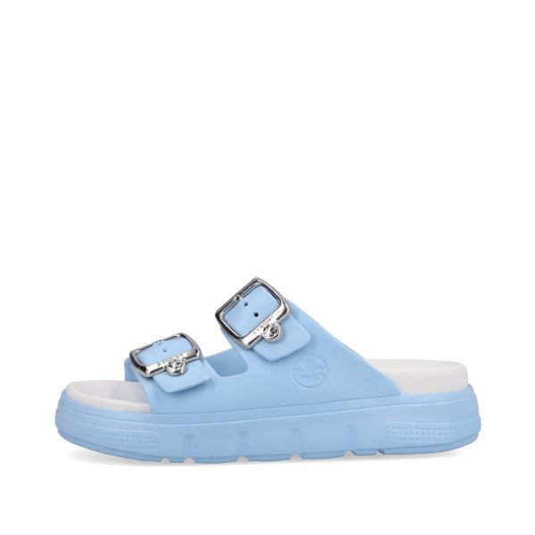Rieker Women's sandals | Style P2180 Casual Mule - Blue | Free Delivery