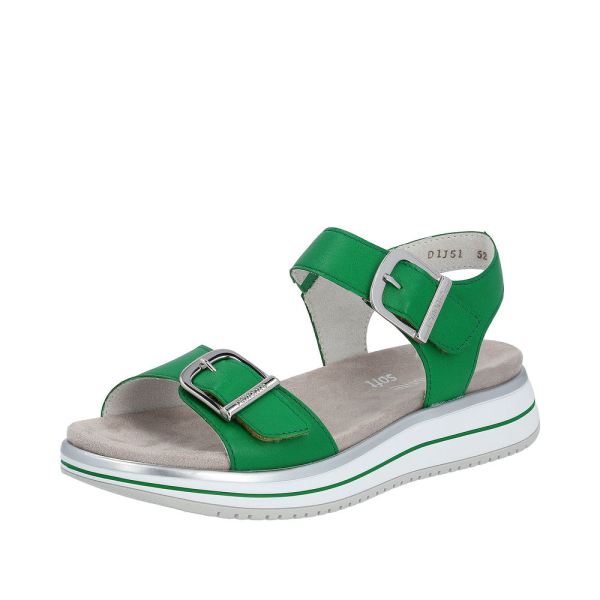 Remonte Women's sandals | Style D1J51 Casual Sandal - Green | Free Delivery