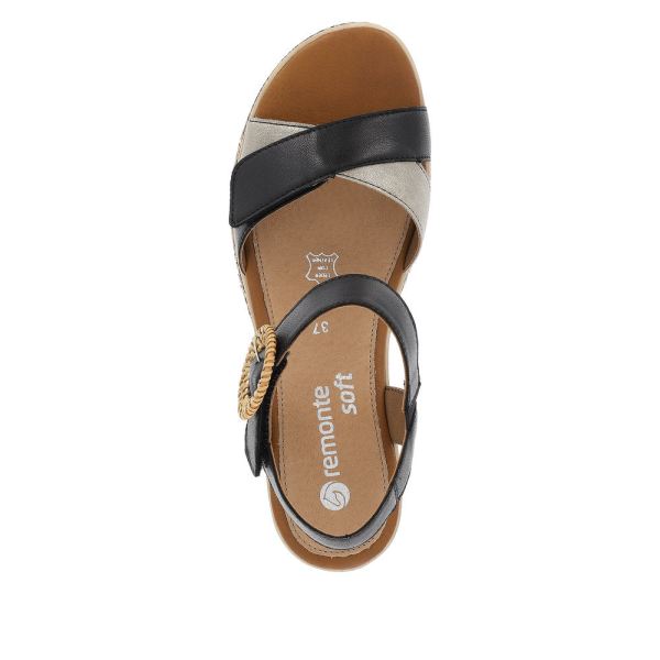 Remonte Women's sandals | Style D3067 Dress Sandal - Black | Free Delivery