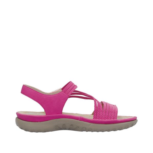 Rieker Women's sandals | Style 64870 Athletic Sandal - Pink Combination | Free Delivery