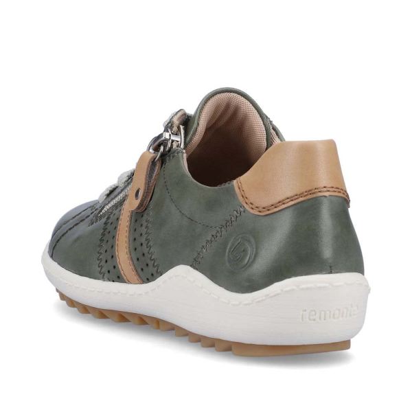 Remonte Women's shoes | Style R1432 Casual Lace-up with zip - Red Combination | Free Delivery