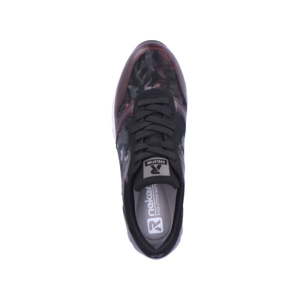 Rieker EVOLUTION Leather Women's shoes| 40804 - Red Combination | Free Delivery