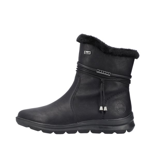Rieker Synthetic Material Women's short boots| Z0070 Ankle Boots - Black | Free Delivery