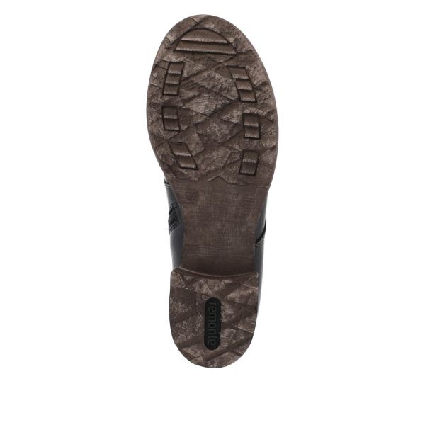 Remonte Leather Women's mid height boots| D4392 Mid-height Boots - Black | Free Delivery