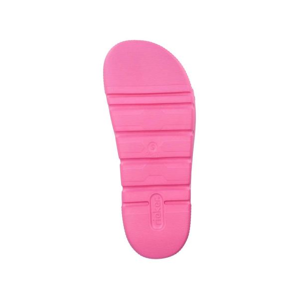 Rieker Women's sandals | Style P2180 Casual Mule - Pink | Free Delivery