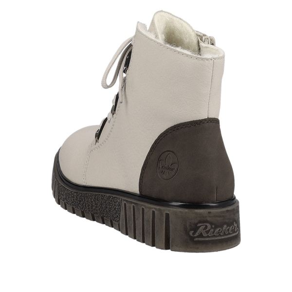 Rieker Synthetic Material Women's short boots| Y3401 Ankle Boots - Beige | Free Delivery