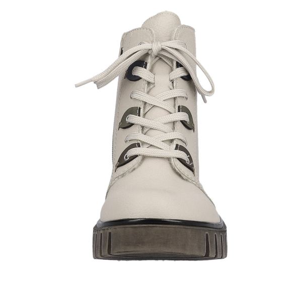 Rieker Synthetic Material Women's short boots| Y3401 Ankle Boots - Beige | Free Delivery