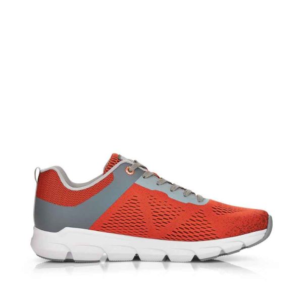 Rieker EVOLUTION Men's shoes | Style 07806 Athletic Lace-up - Orange | Free Delivery