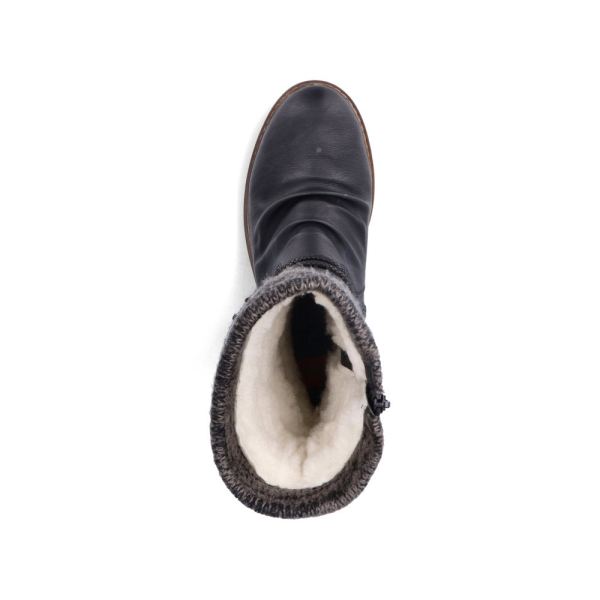 Rieker Synthetic leather Women's Mid height boots| Z4755 Mid-height Boots - Black | Free Delivery