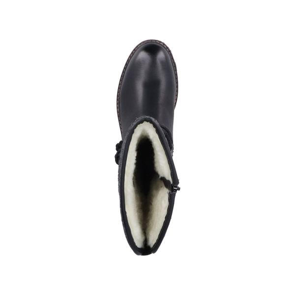 Rieker Synthetic Material Women's' Tall Boots| 94774 Tall Boots - Black | Free Delivery