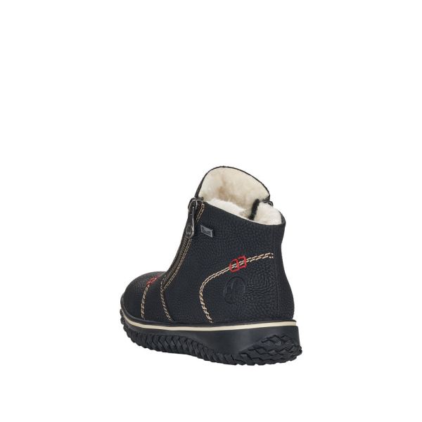Rieker Synthetic Material Women's short boots| L4270 Ankle Boots - Black | Free Delivery