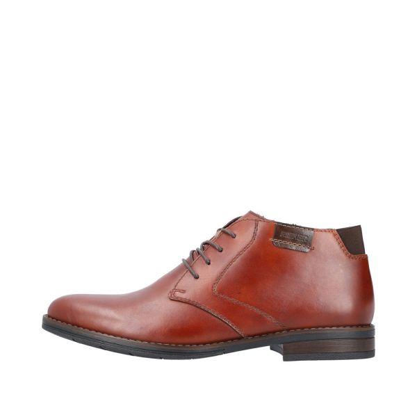 Rieker Leather Men's Boots| 10301 Ankle Boots - Red | Free Delivery