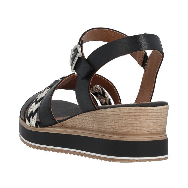 Remonte Women's sandals | Style D6461 Dress Sandal - Black Combination | Free Delivery