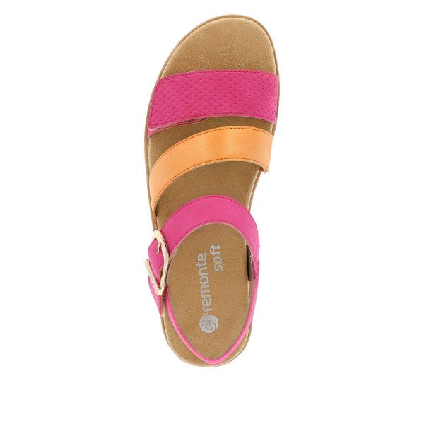 Remonte Women's sandals | Style D0Q55 Casual Sandal - Pink | Free Delivery