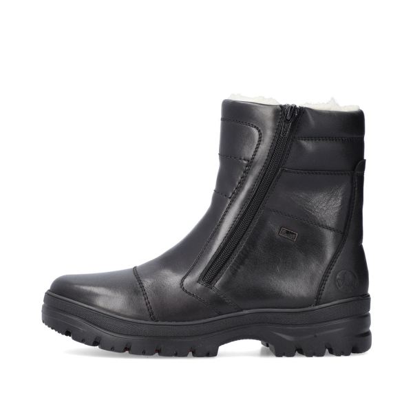 Rieker Leather Men's boots| F5493 Ankle BootsFlip Grip - Black | Free Delivery