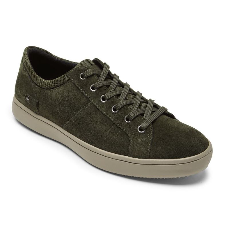 ROCKPORT - MEN'S COLLE TIE SNEAKER-OLIVE SUEDE