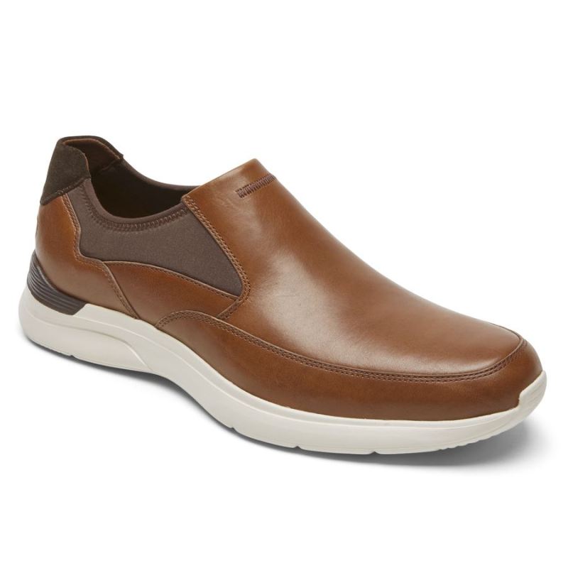 ROCKPORT - MEN'S TOTAL MOTION ACTIVE SLIP-ON SNEAKER-TAN