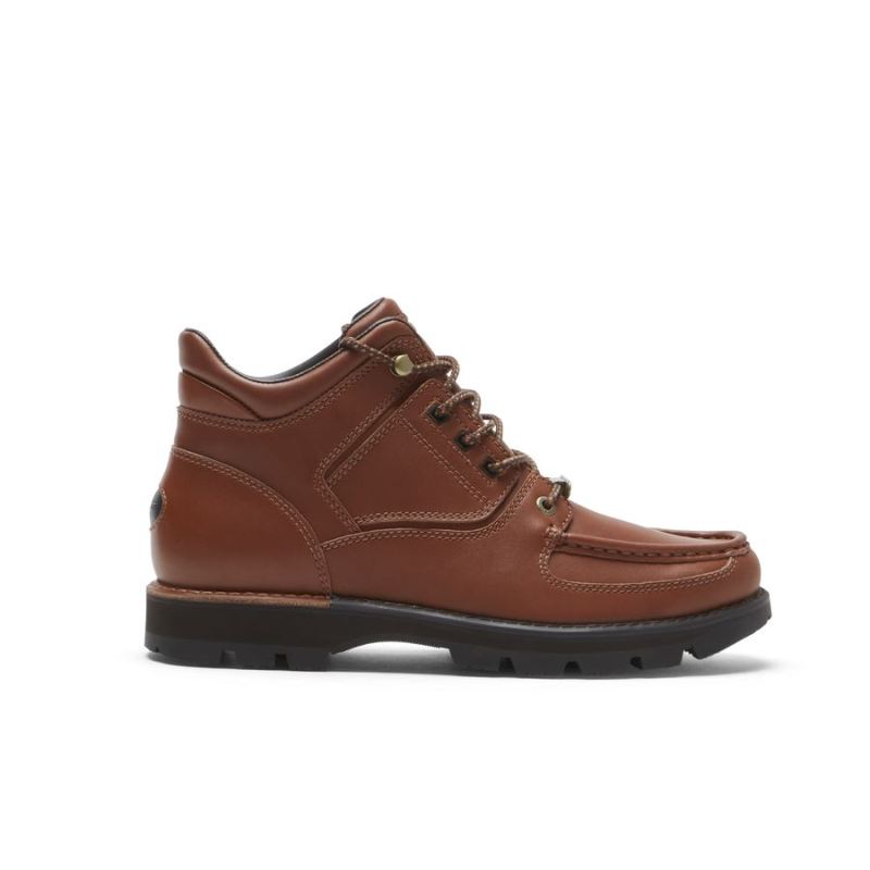 ROCKPORT - MEN'S XCS UMBWE II TRAIL BOOT-WATERPROOF-MAHOGANY LEATHER