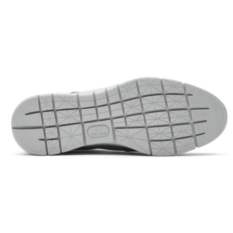 ROCKPORT - MEN'S PRIMETIME CASUAL MUDGUARD SNEAKER-GREY MESH/LEA