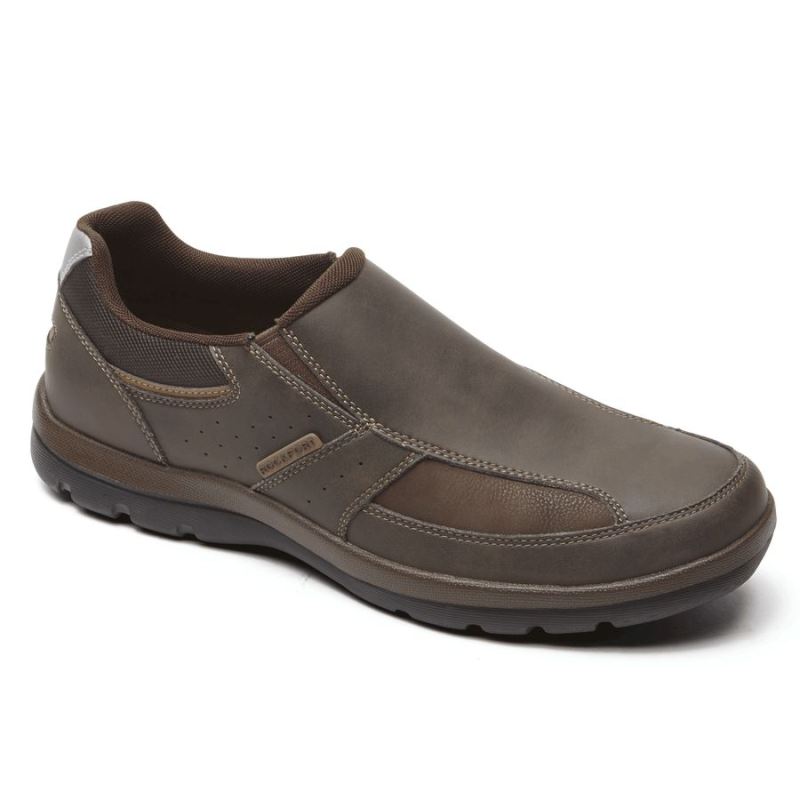 ROCKPORT - GET YOUR KICKS SLIP-ON-BROWN